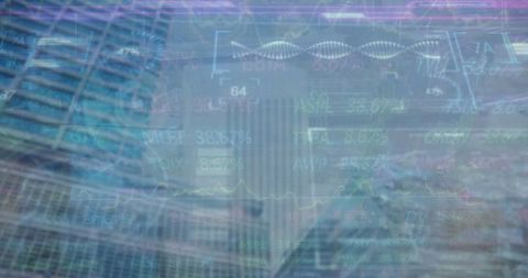 Urban Financial Center with Data Visualization and Stock Market Analytics