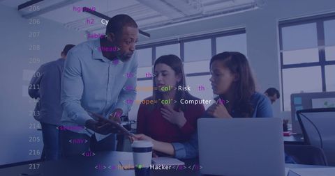 Diverse Team Analyzing Financial Data on Digital Device - Download Free Stock Images Pikwizard.com