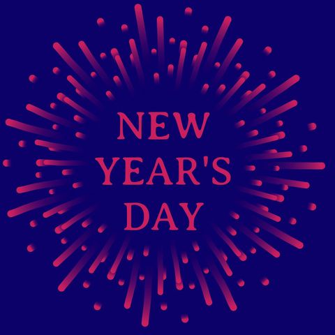 Festive Firework Design Celebrating New Year's Day - Download Free Stock Templates Pikwizard.com