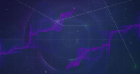 Vibrant Purple Wave Patterns on Abstract Digital Background - Download Free Stock Images Pikwizard.com