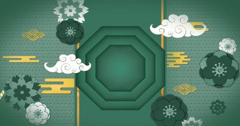 Abstract Chinese Traditional Decorations Background