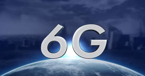 6G Technology Text Over Globe with Cityscape Background - Download Free Stock Images Pikwizard.com