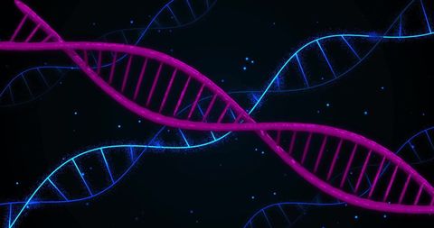 Colorful DNA Strands in Digital Space - Download Free Stock Images Pikwizard.com