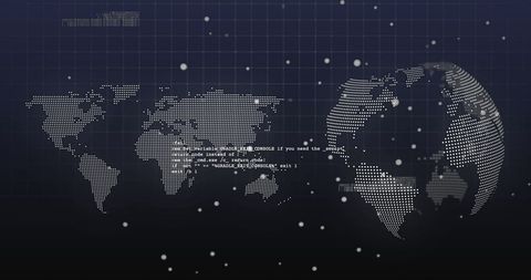 Digital World Map with Cloud Computing Concept - Download Free Stock Images Pikwizard.com