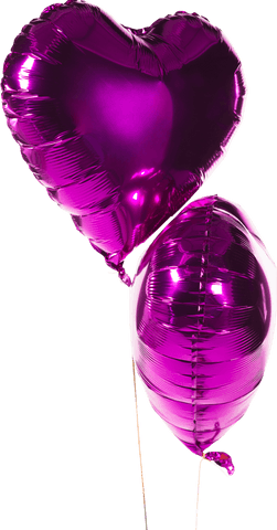 vibrant purple heart balloons with transparent background - Download Free Stock Videos Pikwizard.com