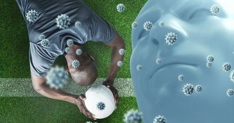 Athlete Grappling with Challenges on Rugby Field and Pandemic Concerns