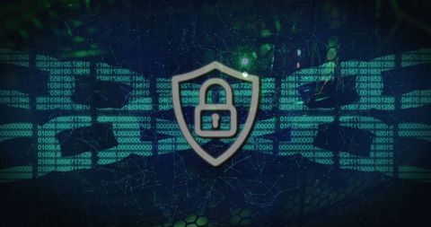 Cyber Security Shield in Digital Data Environment - Download Free Stock Images Pikwizard.com