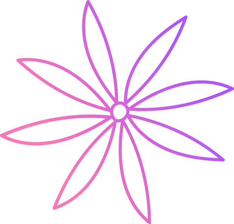 abstract ten-petaled flower icon on transparent background - Download Free Stock Videos Pikwizard.com