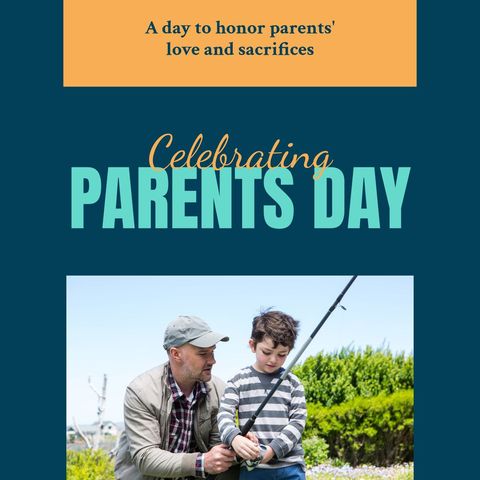 father and son fishing in celebration of parents' day - Download Free Stock Templates Pikwizard.com