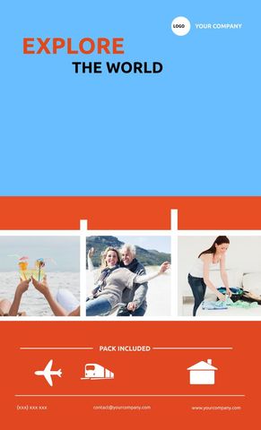 Explore the World Travel and Adventure Template - Download Free Stock Templates Pikwizard.com