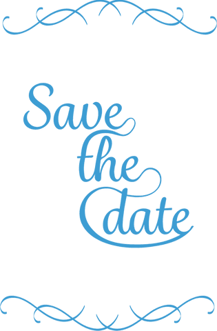 Save the Date Illustration with Blue Shapes on Transparent Background - Download Free Stock Videos Pikwizard.com