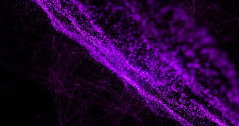 Dynamic Abstract Purple Particle Stream on Black Background - Download Free Stock Images Pikwizard.com