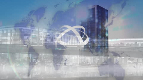 Global Financial Network Overlay on Urban Cityscape