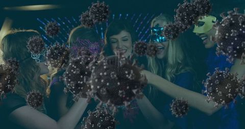 Masked Celebration Amidst Pandemic Thematic Concepts