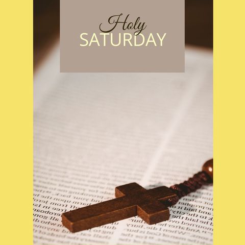 holy saturday spiritual reflection with cross and bible - Download Free Stock Templates Pikwizard.com