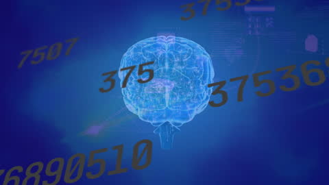 Pink Cubes and Lights Abstraction with Data Overlay