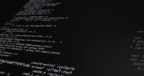 Lines of Code on Computer Screen in Dimly Lit Room - Download Free Stock Images Pikwizard.com