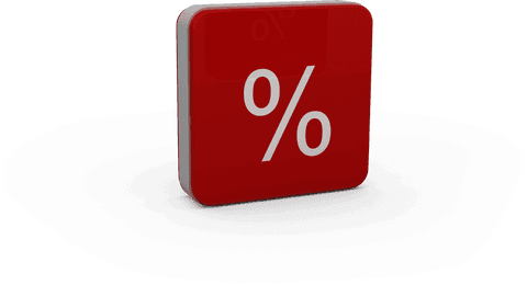 transparent red percentage icon with glossy effect - Download Free Stock Videos Pikwizard.com