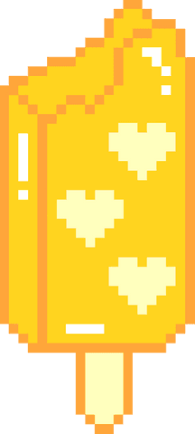 Pixel Art Popsicle with Hearts on Transparent Background - Download Free Stock Videos Pikwizard.com
