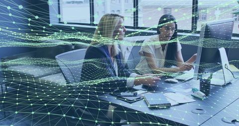 Professional collaboration with cyber network interface