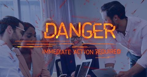 Danger alert intrudes on corporate meeting setting