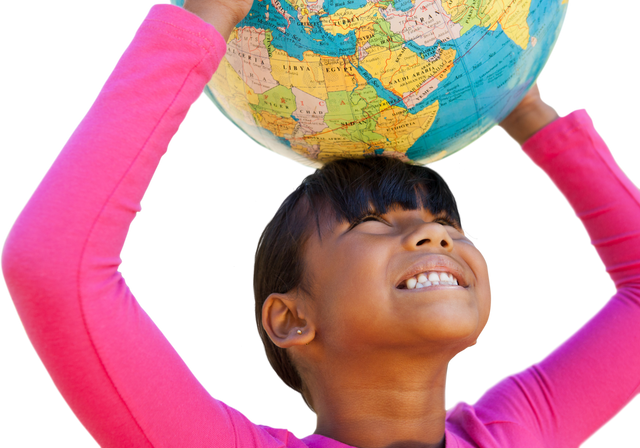 Cute Girl Holding Transparent Globe Outside on Sunny Day - Download Free Stock Videos Pikwizard.com