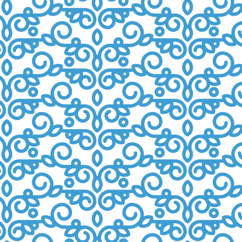 Blue Ornamental Repeating Pattern on Transparent Background - Download Free Stock Videos Pikwizard.com