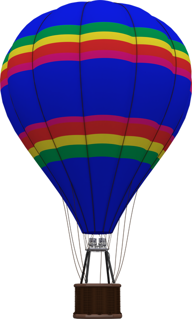 Transparent Colorful Hot Air Balloon with Vibrant Stripes - Download Free Stock Videos Pikwizard.com