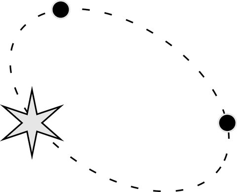 transparent digital orbital diagram with star and nodes - Download Free Stock Videos Pikwizard.com