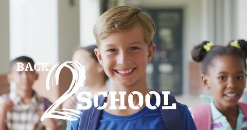 Happy Diverse Kids Excited for Back to School Season - Download Free Stock Images Pikwizard.com
