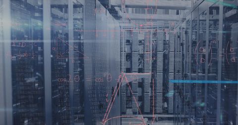 Cutting-Edge Data Processing in Modern Server Room - Download Free Stock Images Pikwizard.com