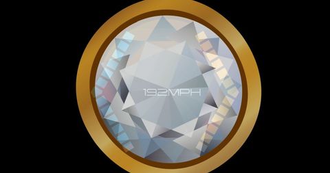 Abstract Speedometer with Golden Frame against Black Background - Download Free Stock Images Pikwizard.com