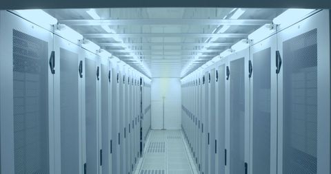 Modern Data Center Server Room Infrastructure - Download Free Stock Images Pikwizard.com