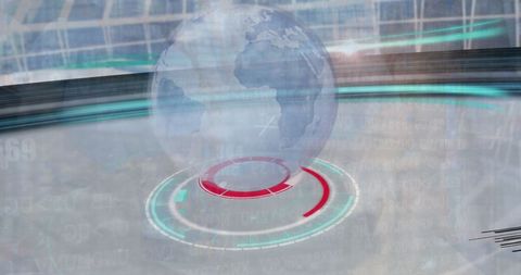 Futuristic Digital Globe in Virtual Space - Download Free Stock Images Pikwizard.com