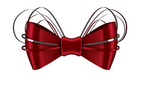 vibrant red and silver bow transparent background vector - Download Free Stock Videos Pikwizard.com