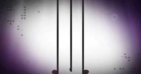 Abstract vertical lines with dynamic shapes on gradient background