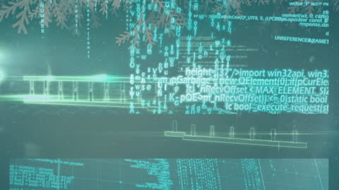 Digital DNA Strand with Flowing Data Streams and Code