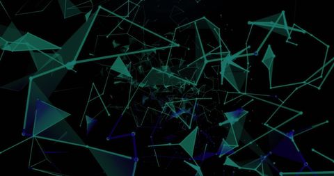 Abstract Floating Geometric Lines on Dark Background - Download Free Stock Images Pikwizard.com