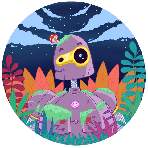 purple robot camouflage with grass and leaves background transparent art - Download Free Stock Videos Pikwizard.com