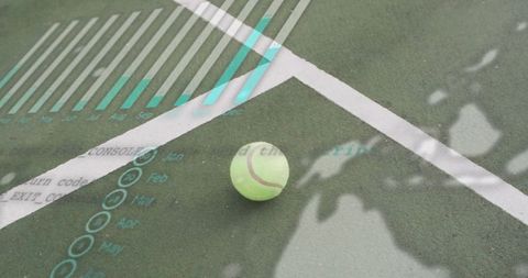 Tennis Ball with Augmented Reality Data Overlays