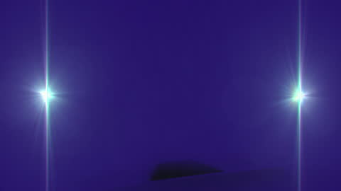 Dynamic Light Trails Over Blue Background Animation