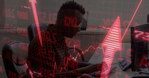 Man Analyzing Financial Data Strategy Lifestyle