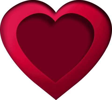 digital red heart with copy space on transparent background - Download Free Stock Videos Pikwizard.com