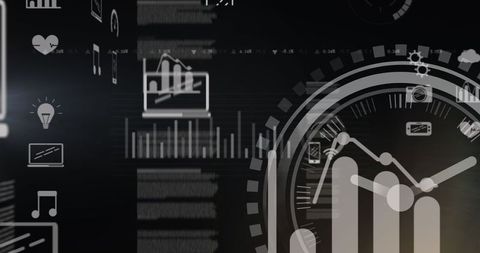 digital analytics dashboard with futuristic interface display - Download Free Stock Images Pikwizard.com