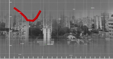 Cityscape with digital financial data overlay inspiration for global business