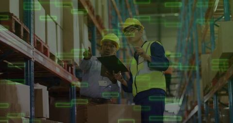 Warehouse automation and management in industrial distribution center