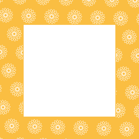 yellow frame with intricate white pattern on transparent background - Download Free Stock Videos Pikwizard.com
