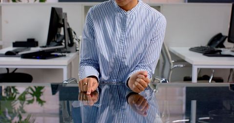 Professional Woman Using Modern Technology in Office Environment