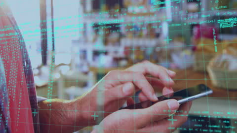 Data Processing with Holographic Interface on Smartphone