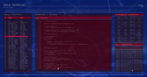 Futuristic Digital Interface Showing Code in Looping Sequence - Download Free Stock Images Pikwizard.com
